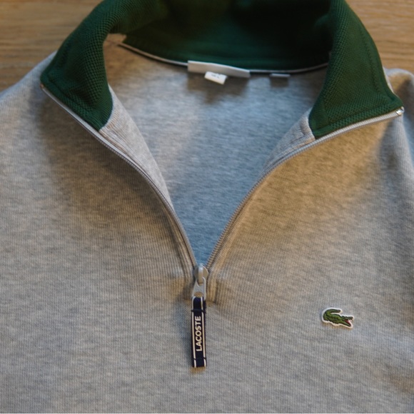 Lacoste🐊 Mens 1/4 Zip Sweatshirt - Picture 4 of 4